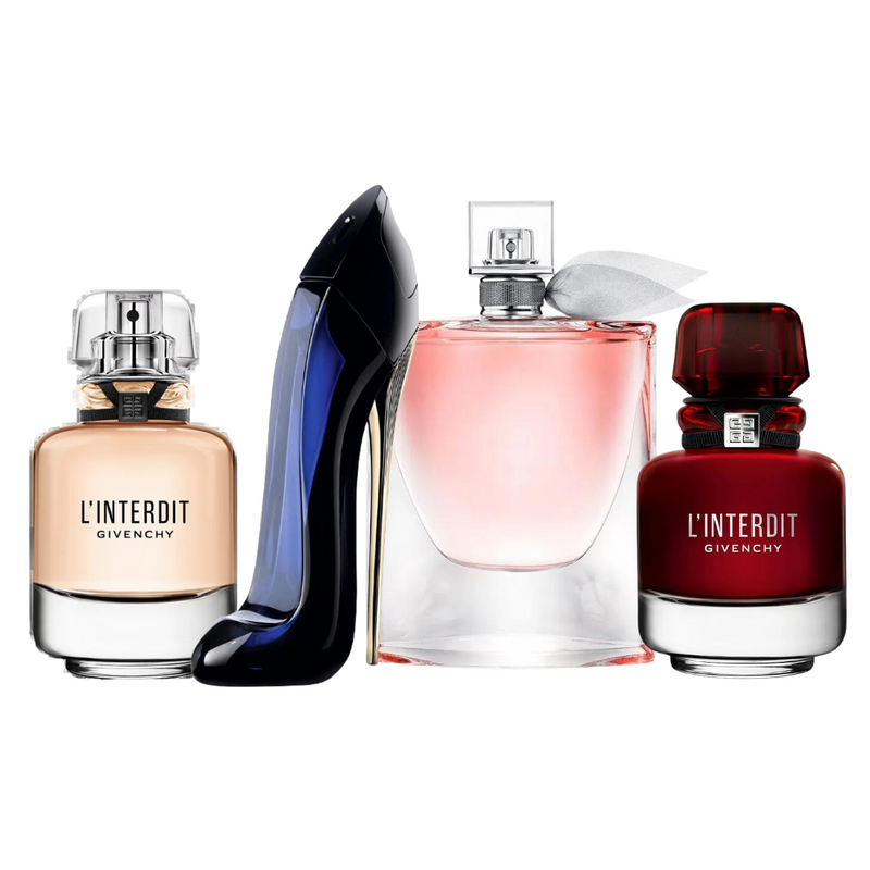 4 Parfums - L'Interdit , L'Interdit Rouge, Good Girl et La Vie Est Belle (BUY 2, GET 4)