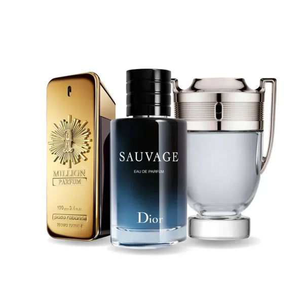 Paco Rabanne ONE MILLION, Dior Sauvage et Paco Rabanne Invictus