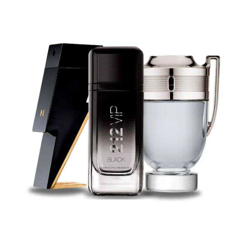 Carolina Herrera Bad Boy, Carolina Herrera 212 VIP Black et Paco Rabanne INVICTUS