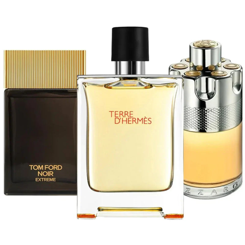 Terre d’Hermès, Azzaro Wanted , Tom Ford Noir Extreme