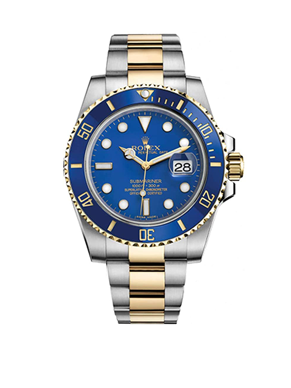 Relógio Rolex Submariner Date Bleu Or