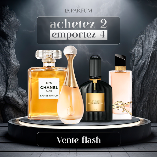 4 Parfums - CNHL N5, J'adore, TF Black Orchid, YSL Libre (ACHETEZ-EN 2, OBTENEZ-EN 4)