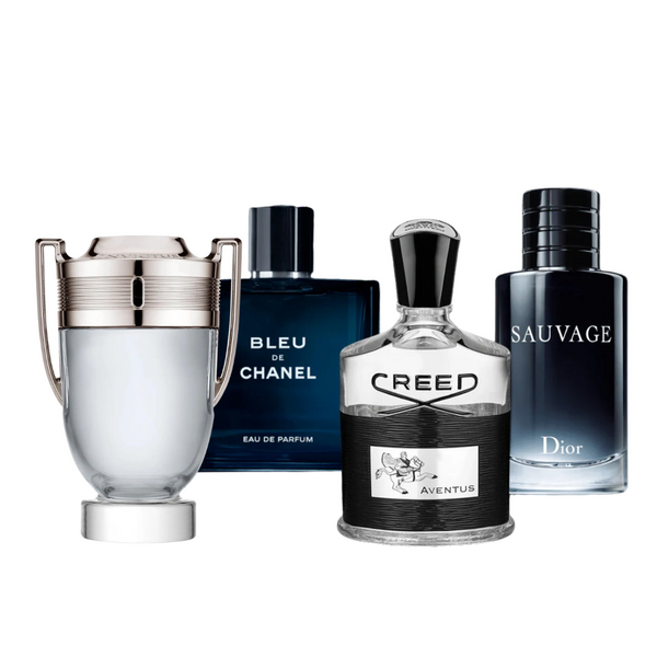 4 Parfums - Invictus, Aventus, Bleu de Chanel et Sauvage (ACHETER 2, OBTENIR 4)