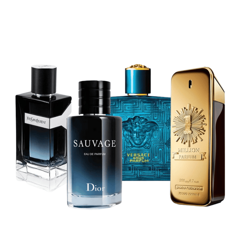 4 Parfums - 1 Million, Sauvage, Y Men et Eros (ACHETER 2, OBTENIR 4)