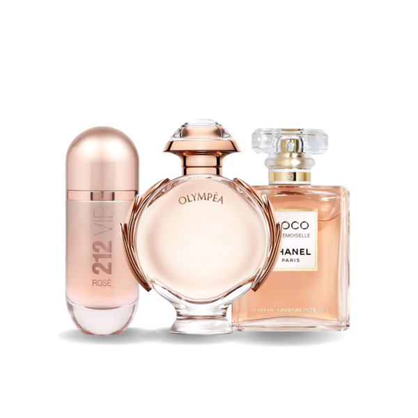 3 Parfums Carolina Herrera 212 VIP ROSÉ, Paco Rabanne OLYMPÉA et Chanel COCO MADEMOISELLE (Eau de Parfum)