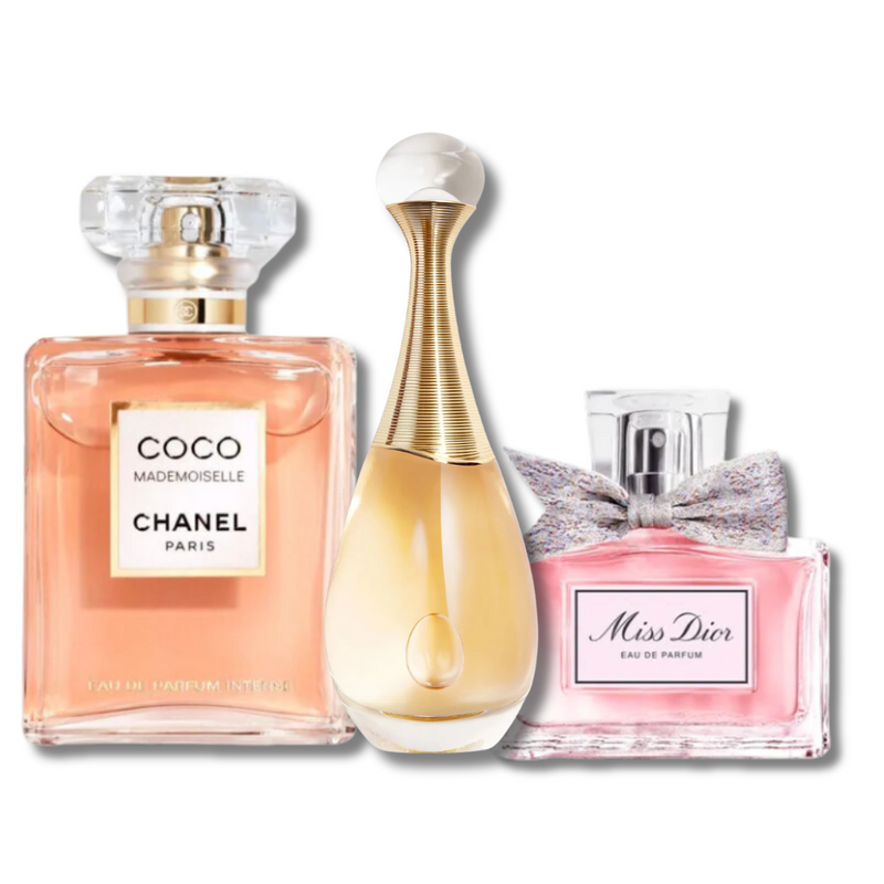 Coffret de 3 Parfums pour Femme Importés + Cadeau Exclusif