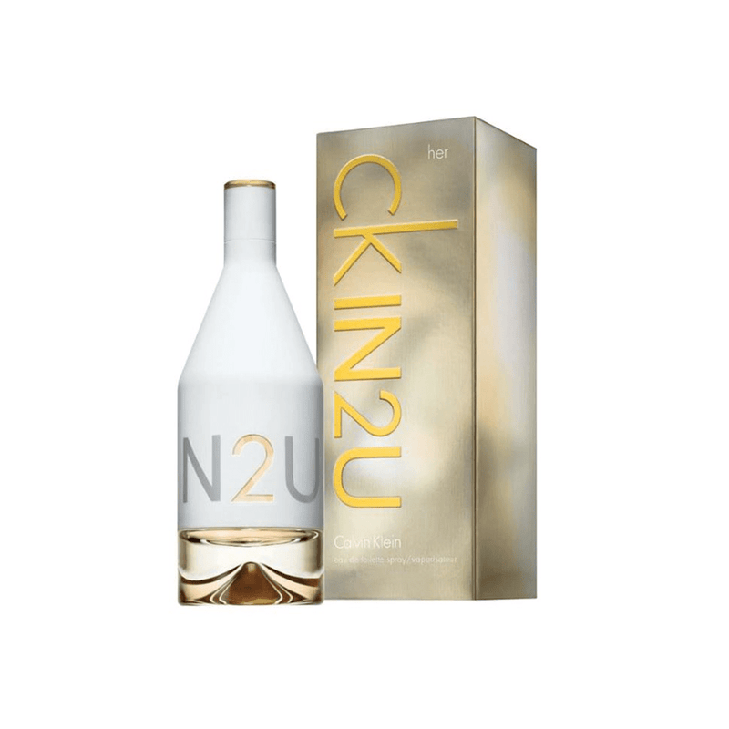 Parfum pour femme en vaporisateur CK IN2U Her Eau de Toilette de Calvin Klein (50 ml, 100 ml, 150 ml)